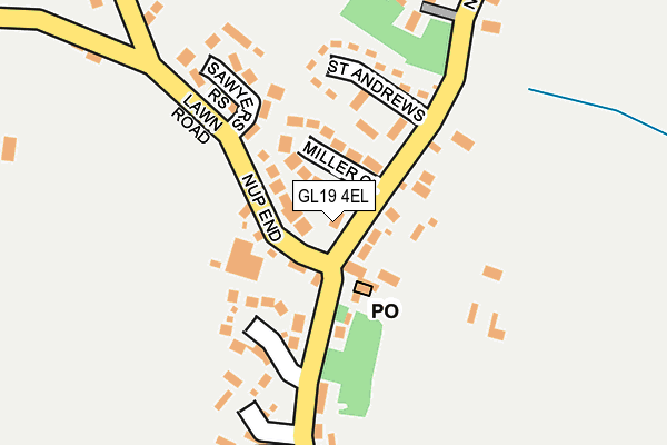 GL19 4EL map - OS OpenMap – Local (Ordnance Survey)