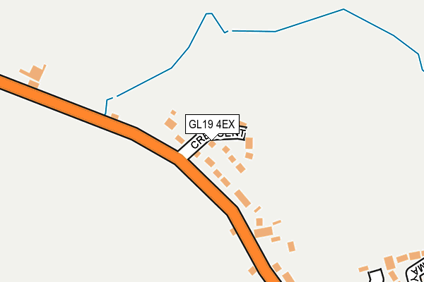 GL19 4EX map - OS OpenMap – Local (Ordnance Survey)