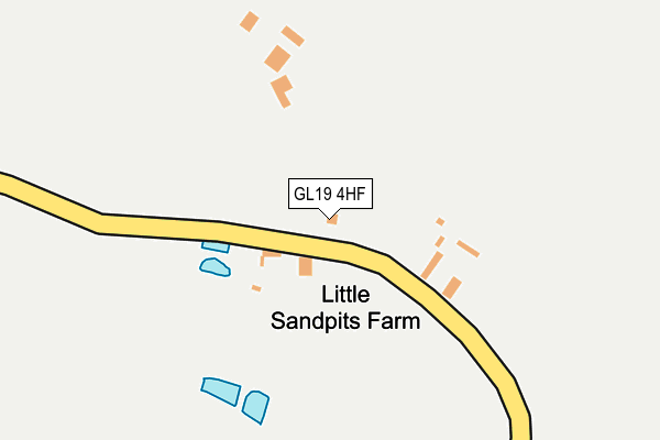 GL19 4HF map - OS OpenMap – Local (Ordnance Survey)
