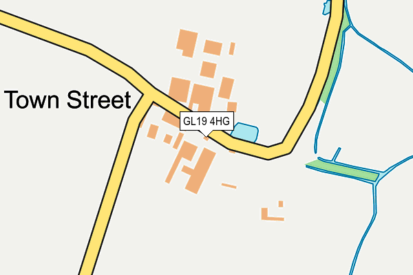 GL19 4HG map - OS OpenMap – Local (Ordnance Survey)