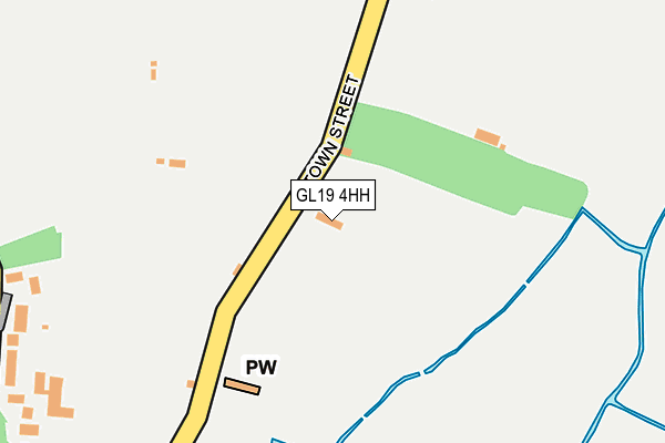 GL19 4HH map - OS OpenMap – Local (Ordnance Survey)