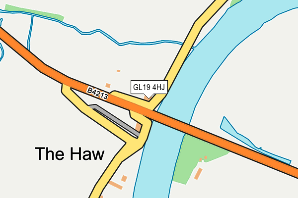 GL19 4HJ map - OS OpenMap – Local (Ordnance Survey)
