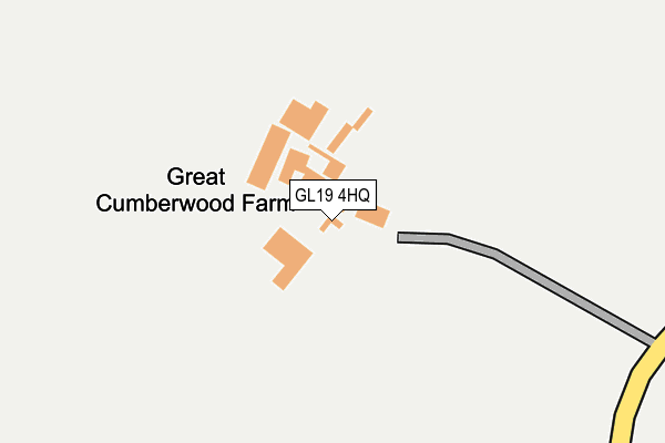 GL19 4HQ map - OS OpenMap – Local (Ordnance Survey)