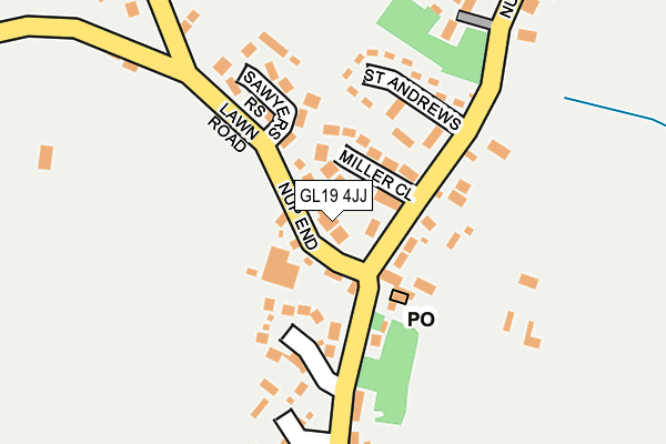 GL19 4JJ map - OS OpenMap – Local (Ordnance Survey)