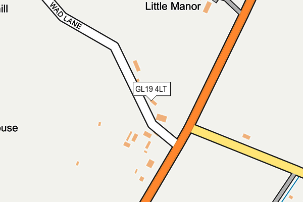 GL19 4LT map - OS OpenMap – Local (Ordnance Survey)