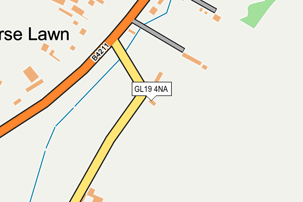 GL19 4NA map - OS OpenMap – Local (Ordnance Survey)