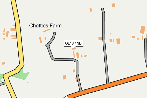 GL19 4ND map - OS OpenMap – Local (Ordnance Survey)