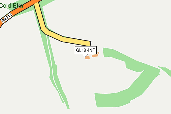 GL19 4NF map - OS OpenMap – Local (Ordnance Survey)