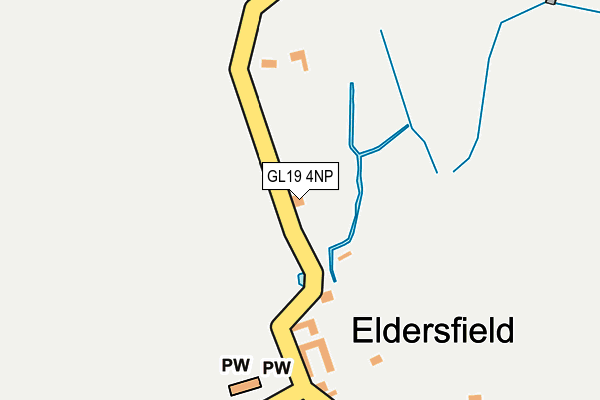 GL19 4NP map - OS OpenMap – Local (Ordnance Survey)