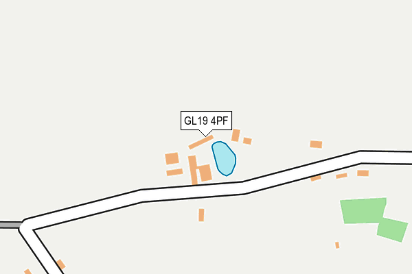 GL19 4PF map - OS OpenMap – Local (Ordnance Survey)