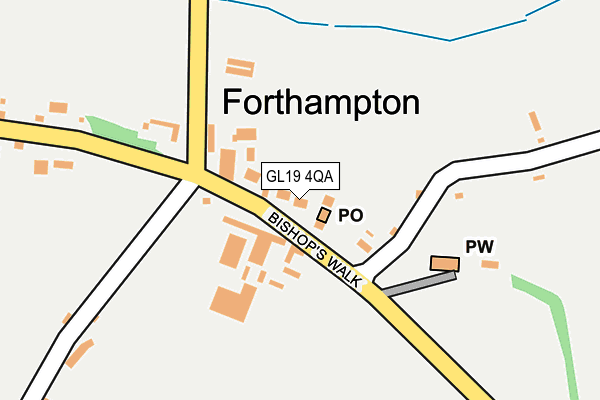 GL19 4QA map - OS OpenMap – Local (Ordnance Survey)