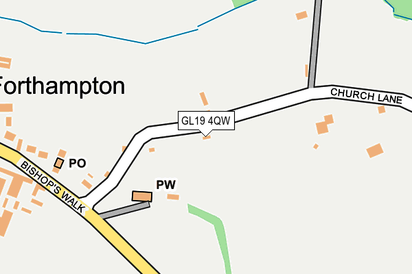 GL19 4QW map - OS OpenMap – Local (Ordnance Survey)