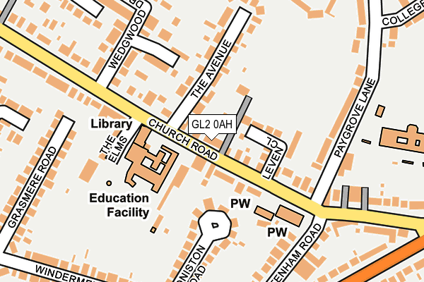 GL2 0AH map - OS OpenMap – Local (Ordnance Survey)