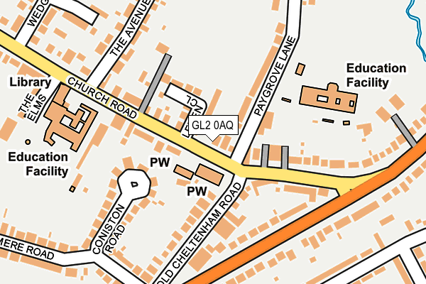 GL2 0AQ map - OS OpenMap – Local (Ordnance Survey)