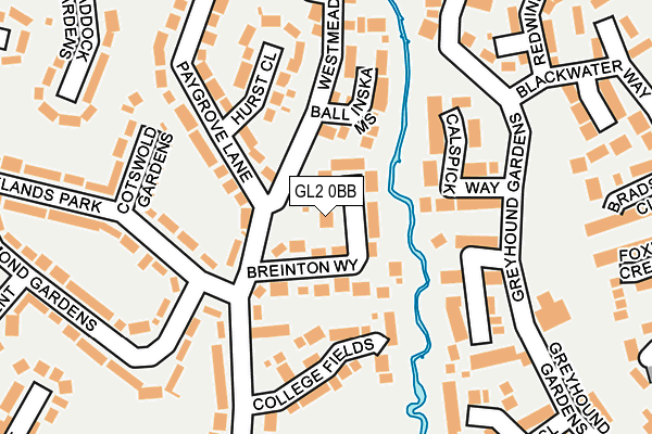 GL2 0BB map - OS OpenMap – Local (Ordnance Survey)