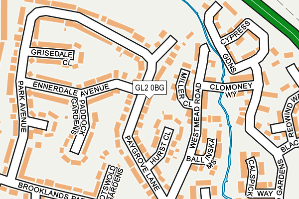 GL2 0BG map - OS OpenMap – Local (Ordnance Survey)