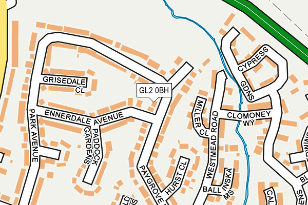 GL2 0BH map - OS OpenMap – Local (Ordnance Survey)