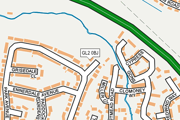 GL2 0BJ map - OS OpenMap – Local (Ordnance Survey)