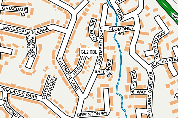 GL2 0BL map - OS OpenMap – Local (Ordnance Survey)