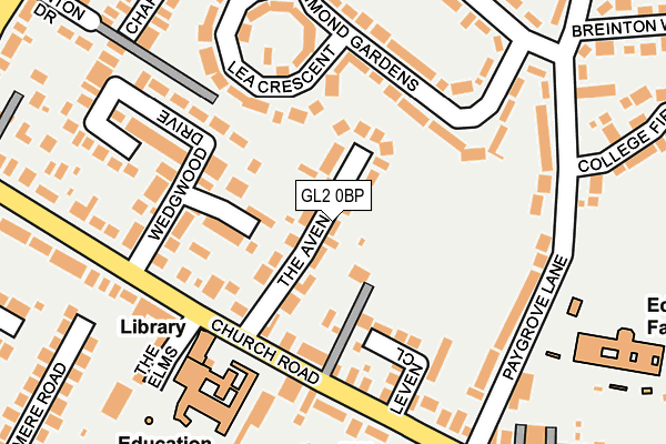 GL2 0BP map - OS OpenMap – Local (Ordnance Survey)