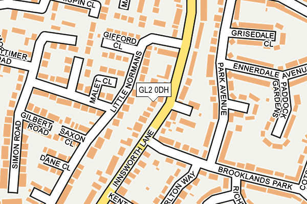 GL2 0DH map - OS OpenMap – Local (Ordnance Survey)