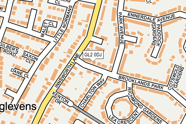 GL2 0DJ map - OS OpenMap – Local (Ordnance Survey)