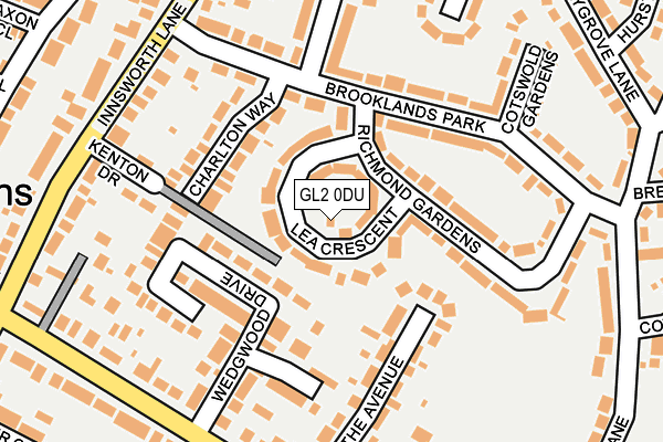 GL2 0DU map - OS OpenMap – Local (Ordnance Survey)