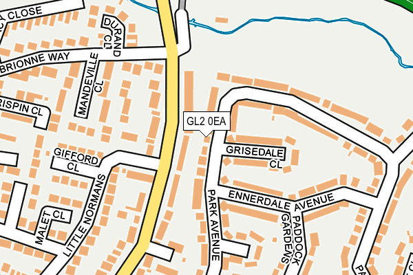 GL2 0EA map - OS OpenMap – Local (Ordnance Survey)