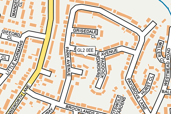 GL2 0EE map - OS OpenMap – Local (Ordnance Survey)