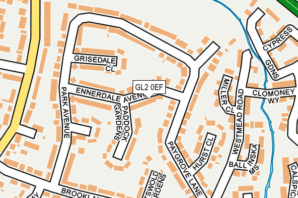 GL2 0EF map - OS OpenMap – Local (Ordnance Survey)