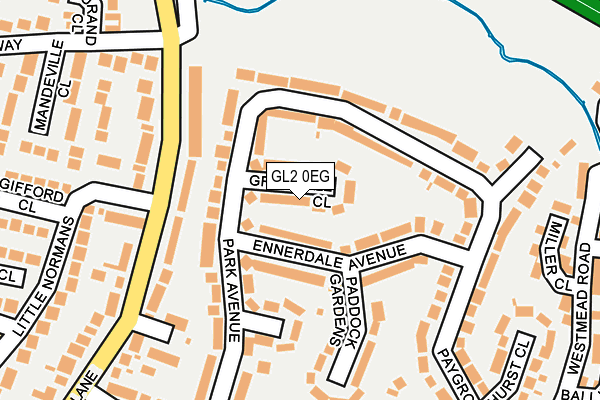 GL2 0EG map - OS OpenMap – Local (Ordnance Survey)