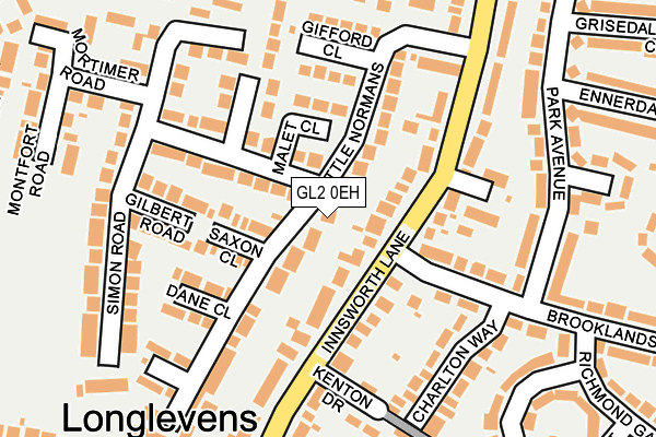 GL2 0EH map - OS OpenMap – Local (Ordnance Survey)