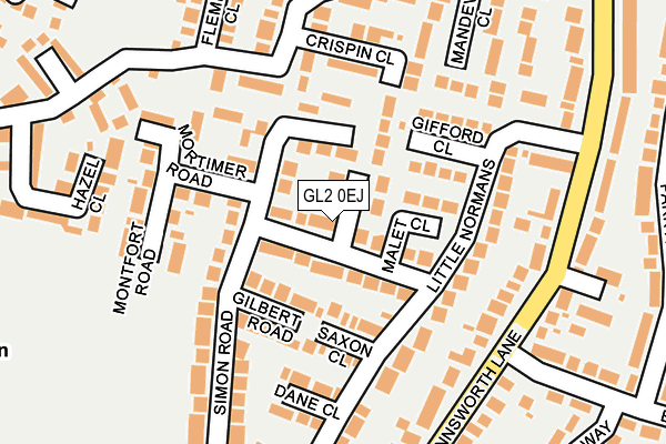 GL2 0EJ map - OS OpenMap – Local (Ordnance Survey)