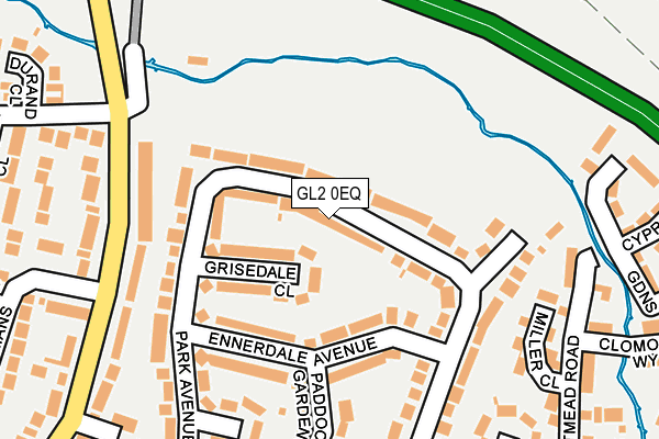 GL2 0EQ map - OS OpenMap – Local (Ordnance Survey)