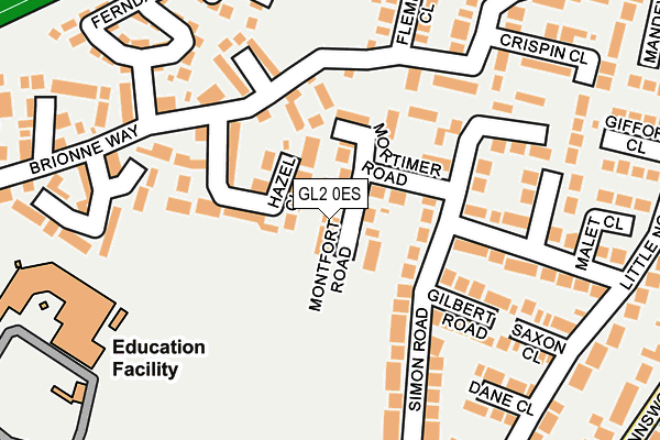 GL2 0ES map - OS OpenMap – Local (Ordnance Survey)