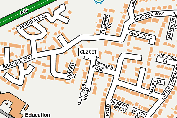 GL2 0ET map - OS OpenMap – Local (Ordnance Survey)