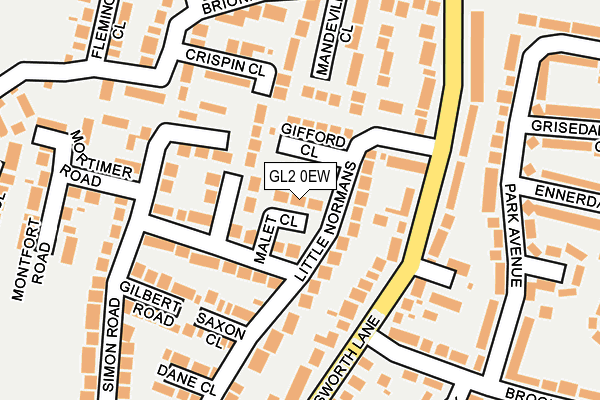 GL2 0EW map - OS OpenMap – Local (Ordnance Survey)