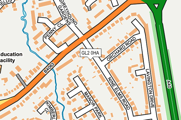 GL2 0HA map - OS OpenMap – Local (Ordnance Survey)