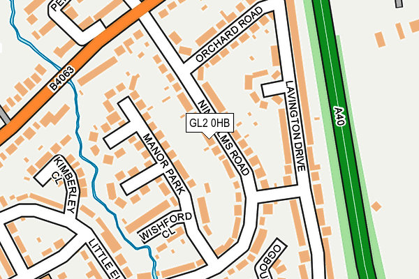 GL2 0HB map - OS OpenMap – Local (Ordnance Survey)