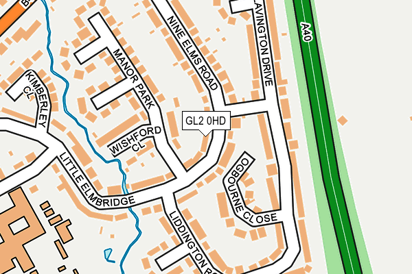 GL2 0HD map - OS OpenMap – Local (Ordnance Survey)