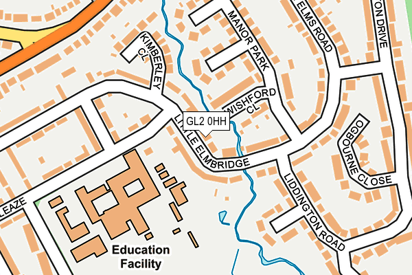 GL2 0HH map - OS OpenMap – Local (Ordnance Survey)