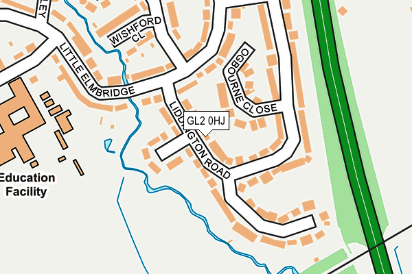 GL2 0HJ map - OS OpenMap – Local (Ordnance Survey)