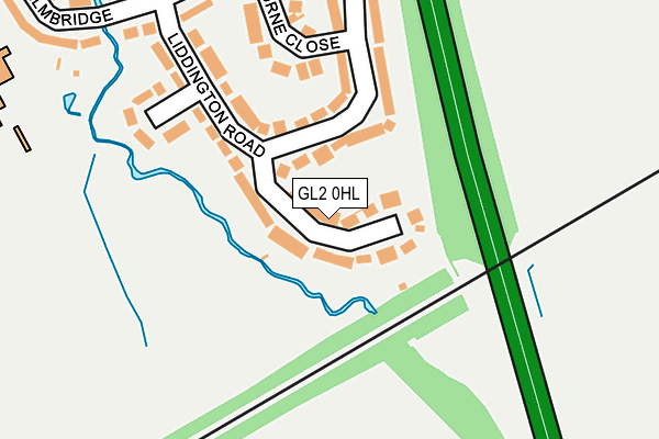 GL2 0HL map - OS OpenMap – Local (Ordnance Survey)