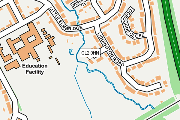 GL2 0HN map - OS OpenMap – Local (Ordnance Survey)