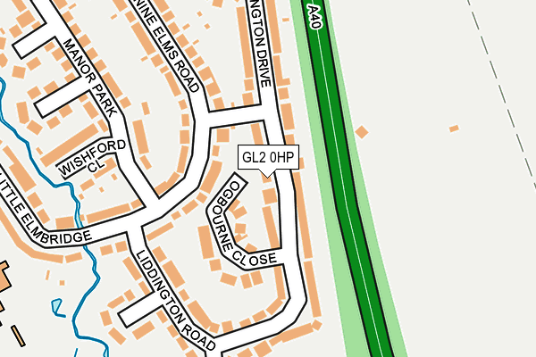 GL2 0HP map - OS OpenMap – Local (Ordnance Survey)