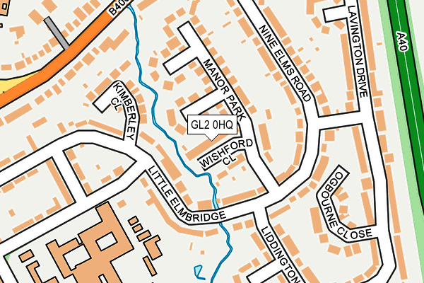 GL2 0HQ map - OS OpenMap – Local (Ordnance Survey)