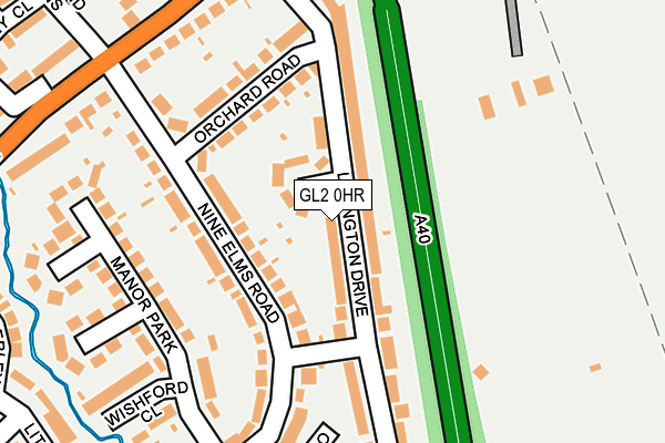 GL2 0HR map - OS OpenMap – Local (Ordnance Survey)