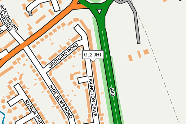 GL2 0HT map - OS OpenMap – Local (Ordnance Survey)