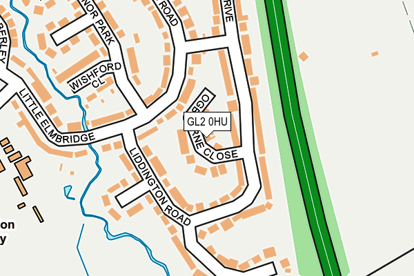 GL2 0HU map - OS OpenMap – Local (Ordnance Survey)