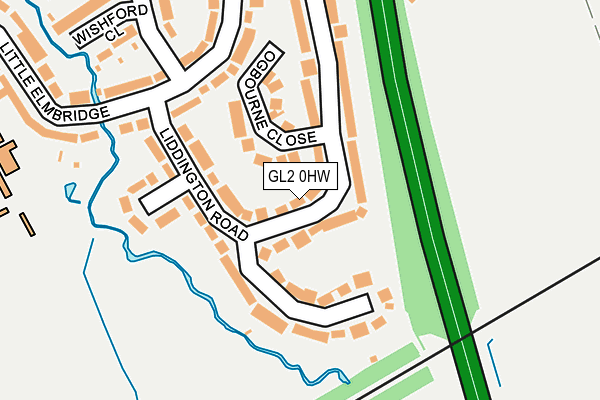 GL2 0HW map - OS OpenMap – Local (Ordnance Survey)